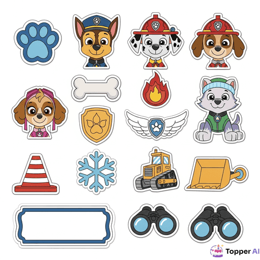 Topo de Bolo Patrulha Canina