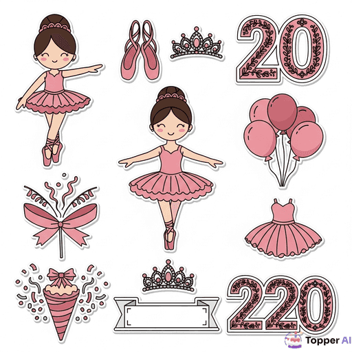 Topper de Bolo Bailarina